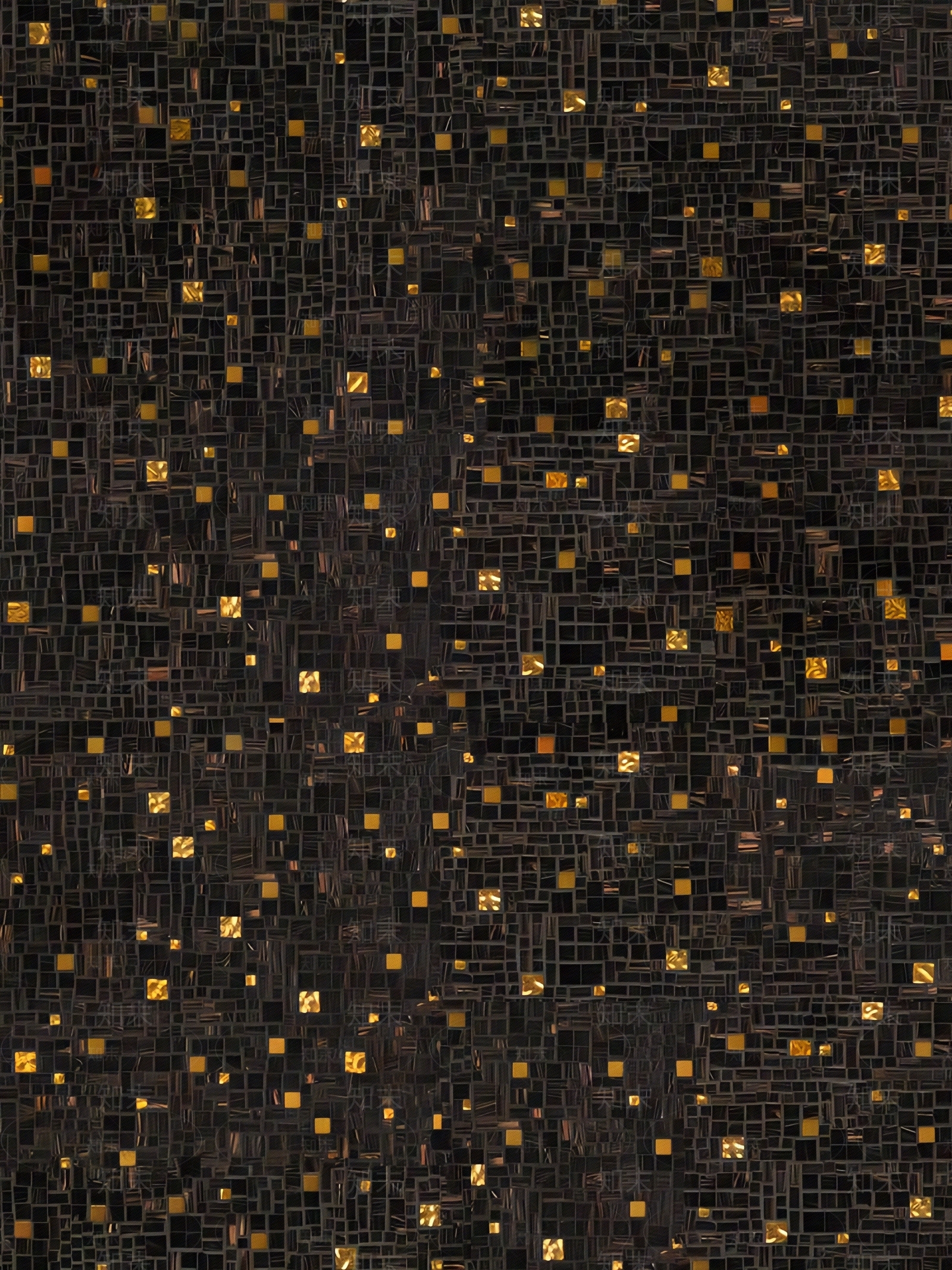 轻奢黑金色抽象错缝拼玻璃马赛克贴图下载【ID:1153415048】