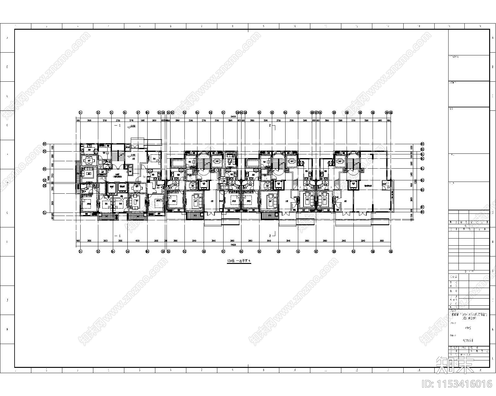 杭政储出30号地块住宅区建筑cad施工图下载【ID:1153416016】