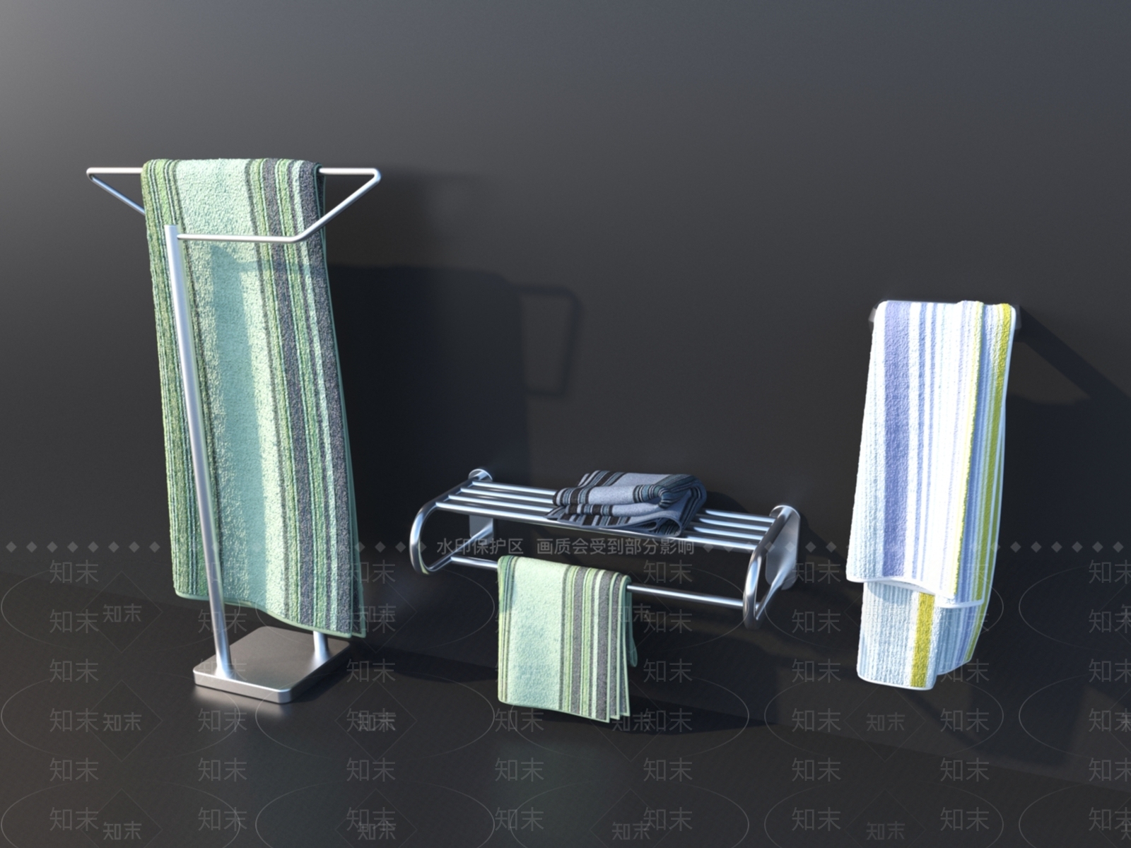 毛巾3D模型下载【ID:1153417896】