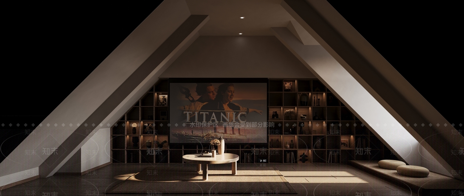 现代公寓客厅3D模型下载【ID:1153424352】