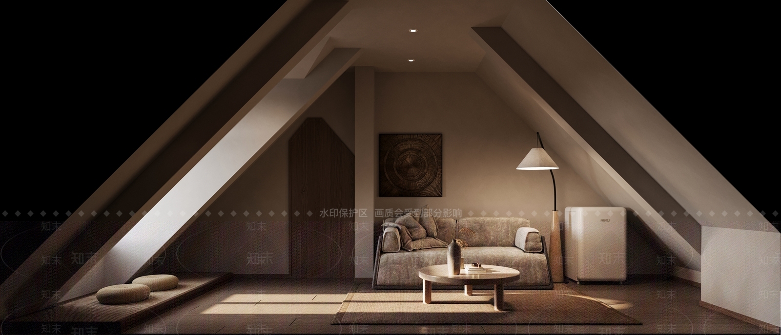 现代公寓客厅3D模型下载【ID:1153424352】