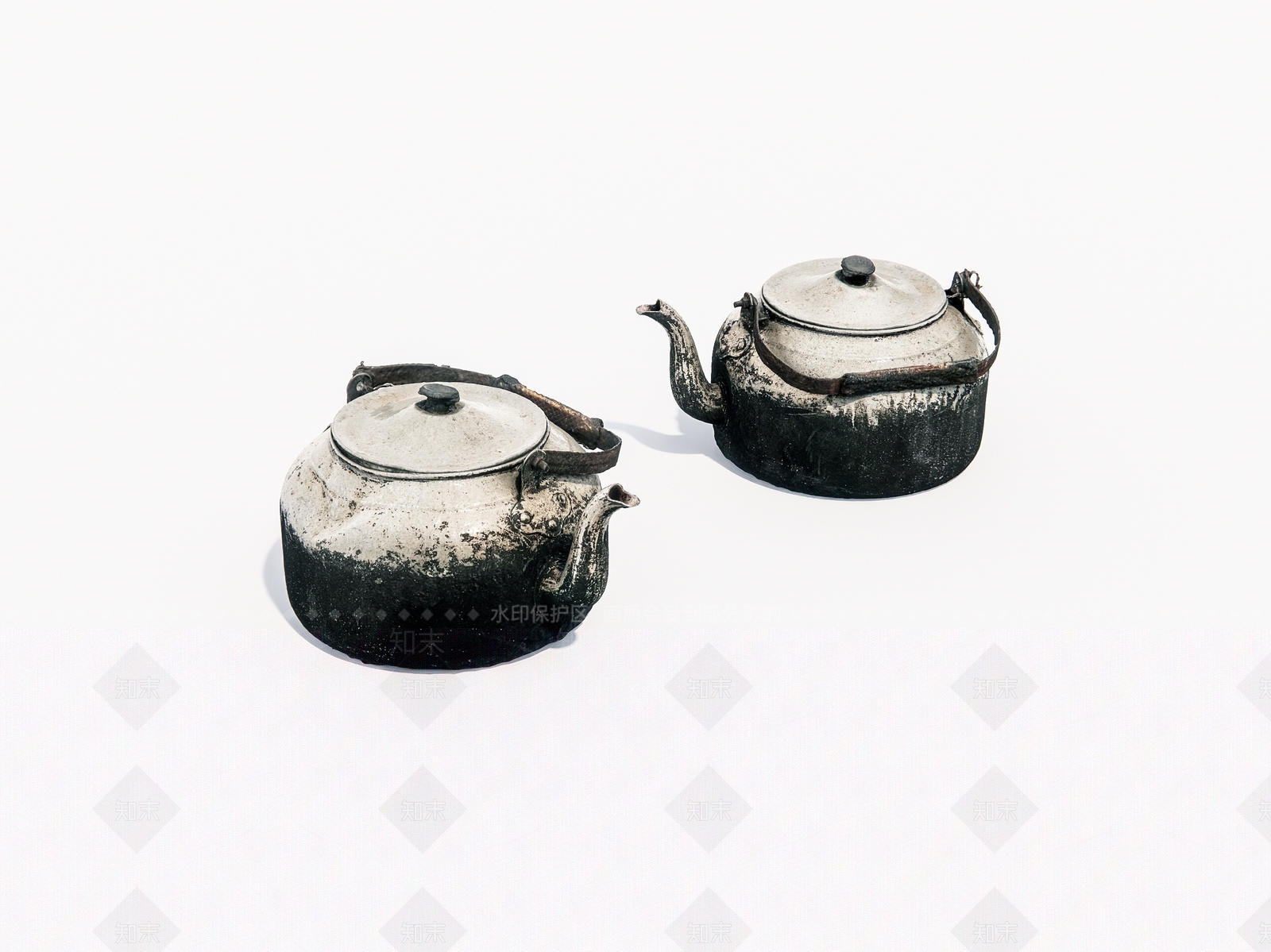 老旧烧水壶SU模型下载【ID:1153427916】
