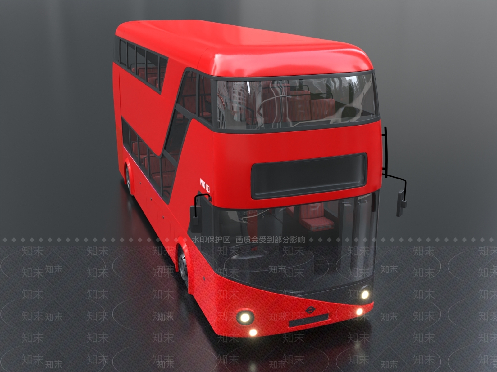 双层公交车3D模型下载【ID:1153428910】