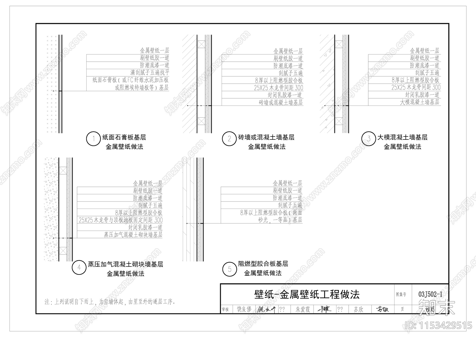 金属壁纸作法施工图下载【ID:1153429515】