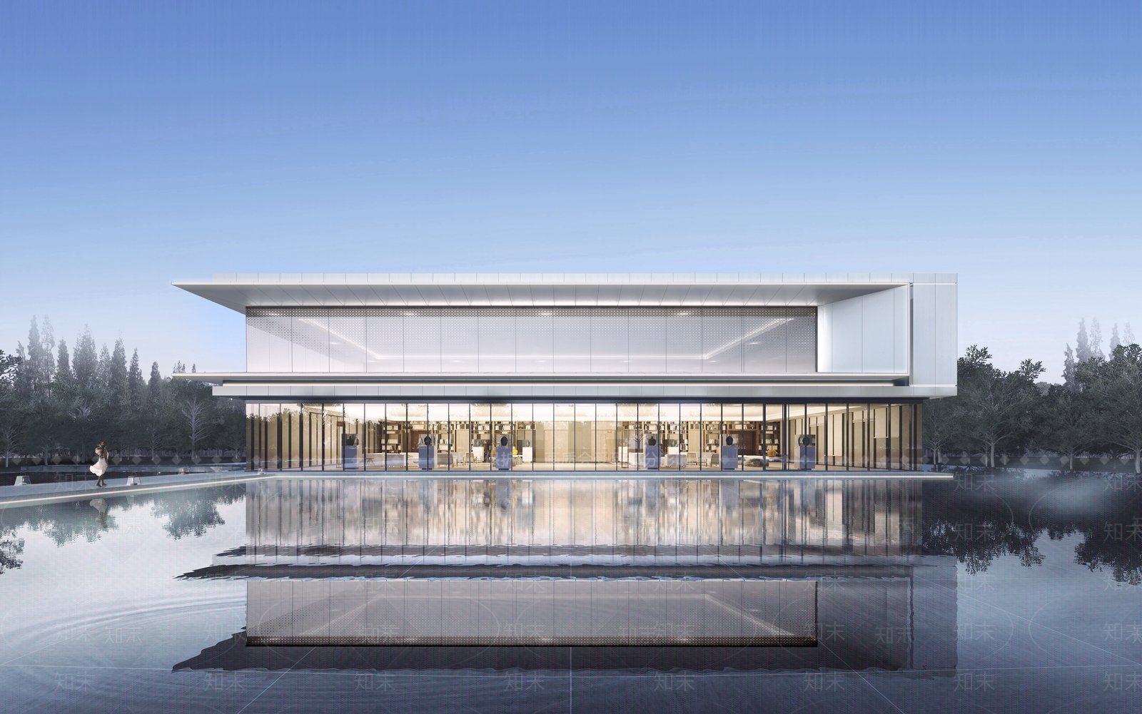 售楼处建筑SU模型精品下载_SketchUp模型_知末网