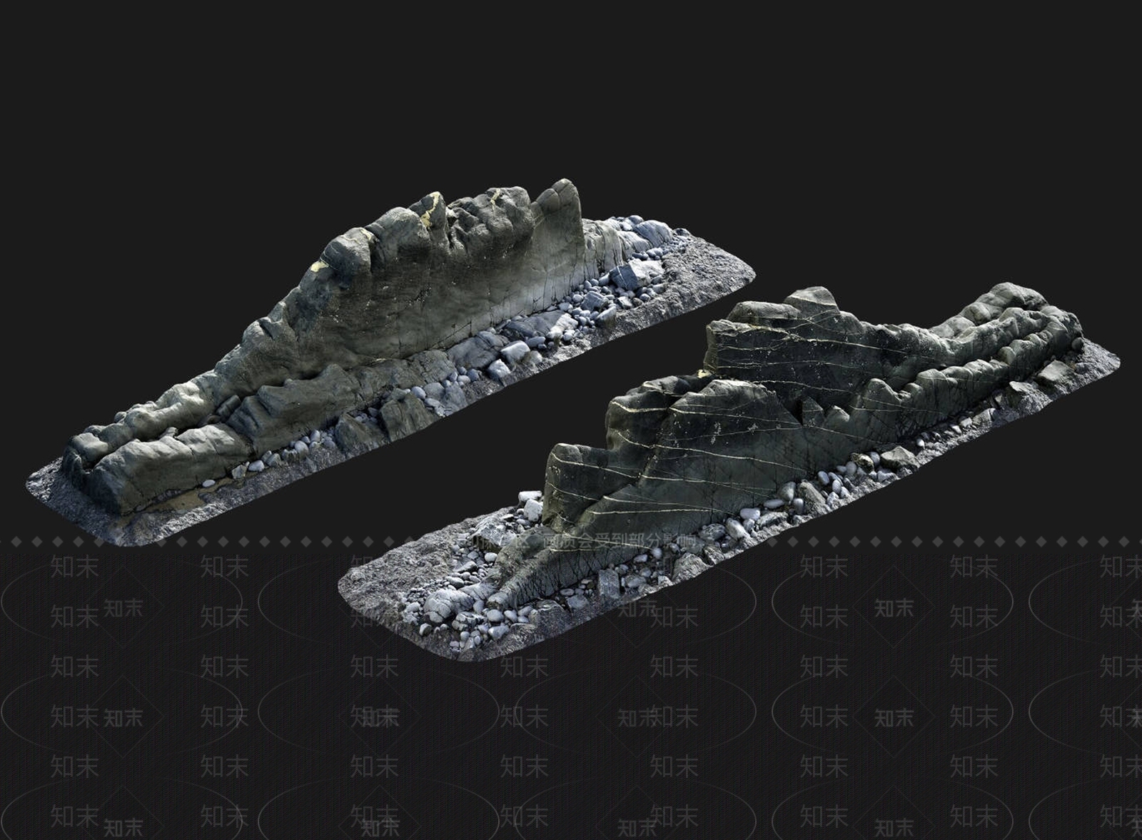现代景观石3D模型下载【ID:1153437489】