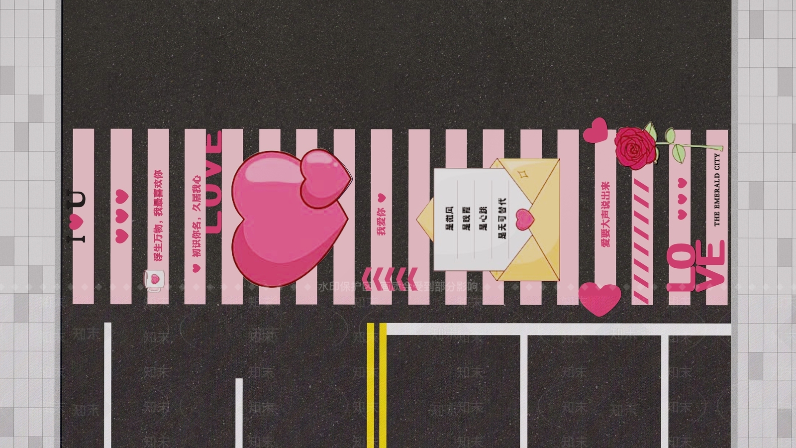 现代创意斑马线SU模型下载【ID:1153439326】