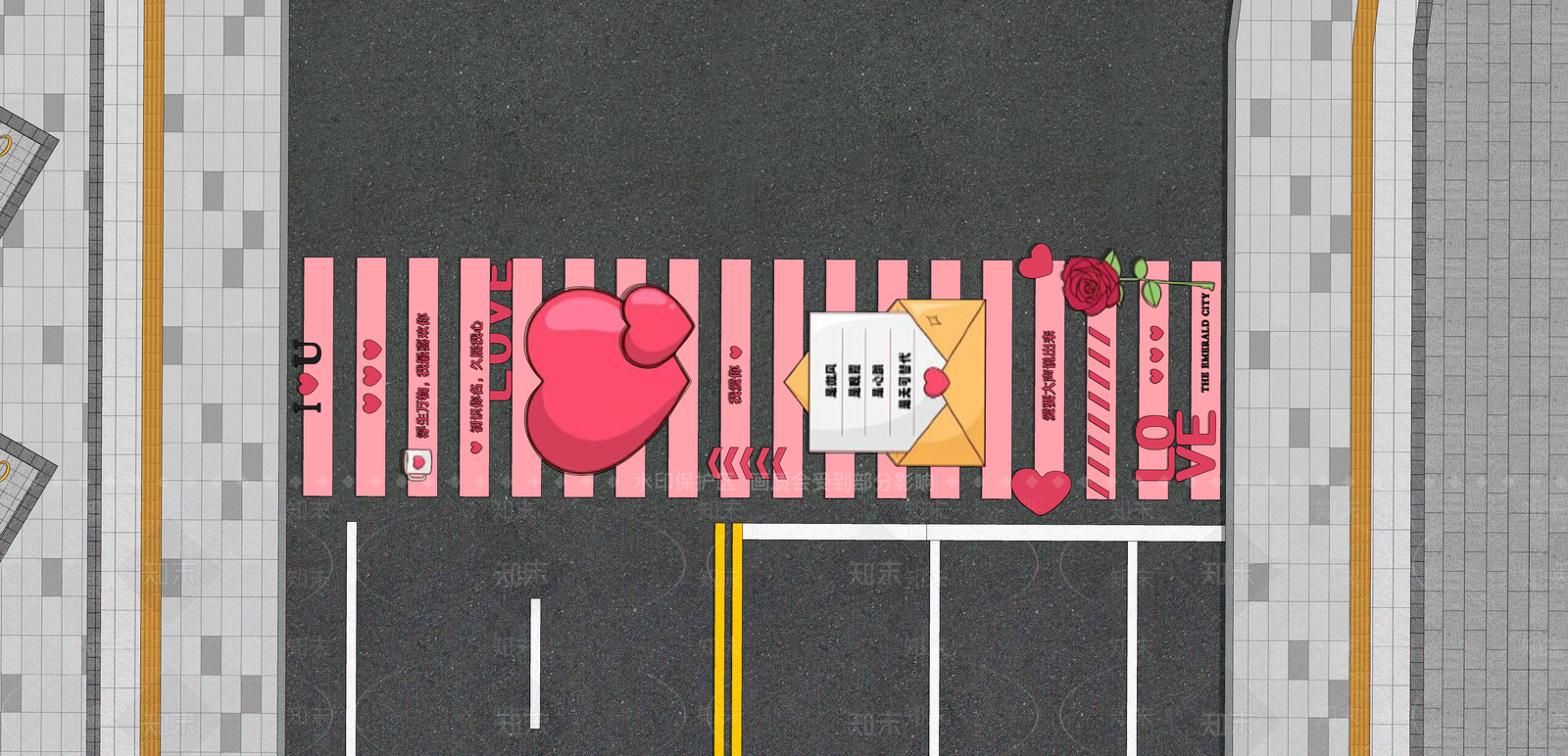 现代创意斑马线SU模型下载【ID:1153439326】