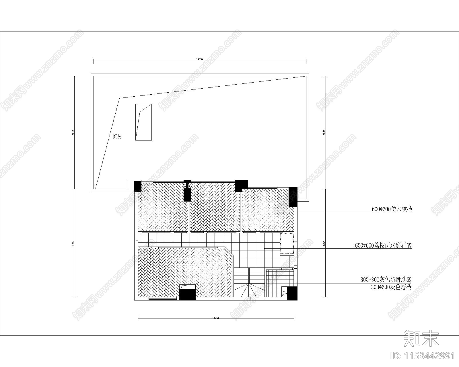 两层茶楼室内cad施工图下载【ID:1153442991】