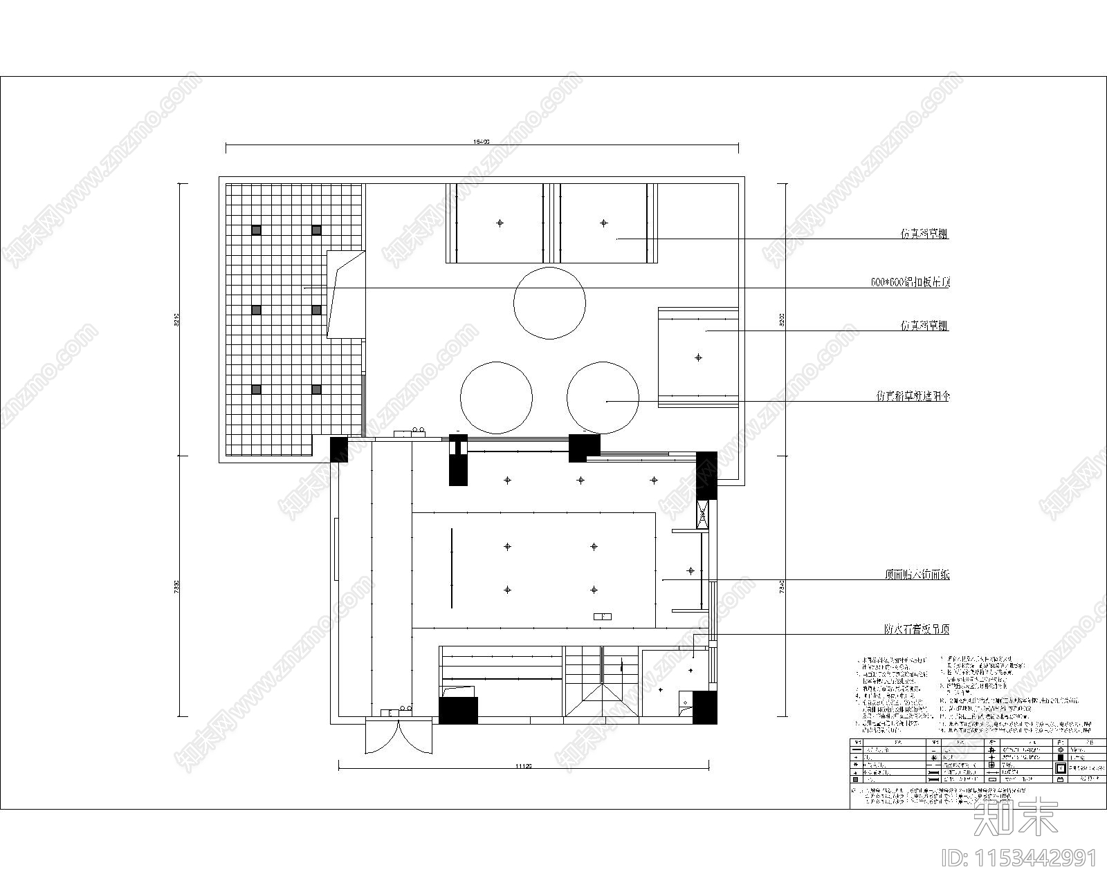 两层茶楼室内cad施工图下载【ID:1153442991】