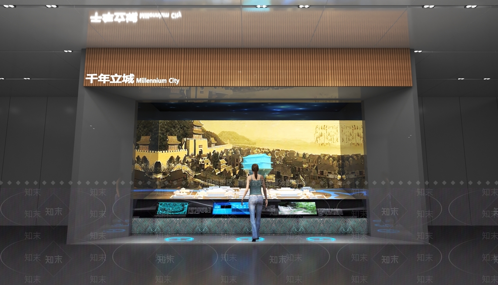 古城数字沙盘3D模型下载【ID:1153443386】