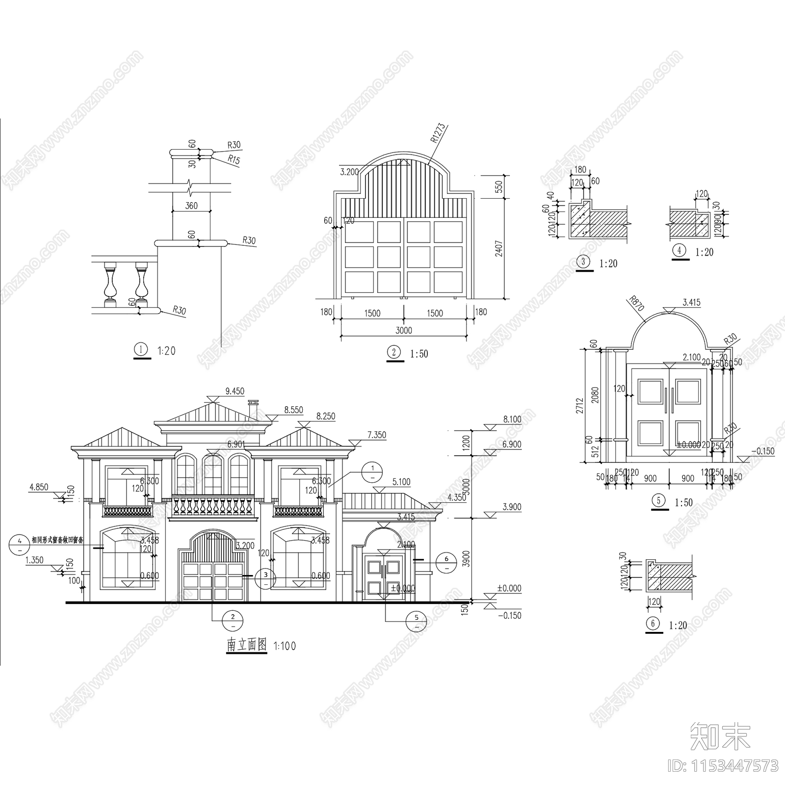 自建房建筑cad施工图下载【ID:1153447573】