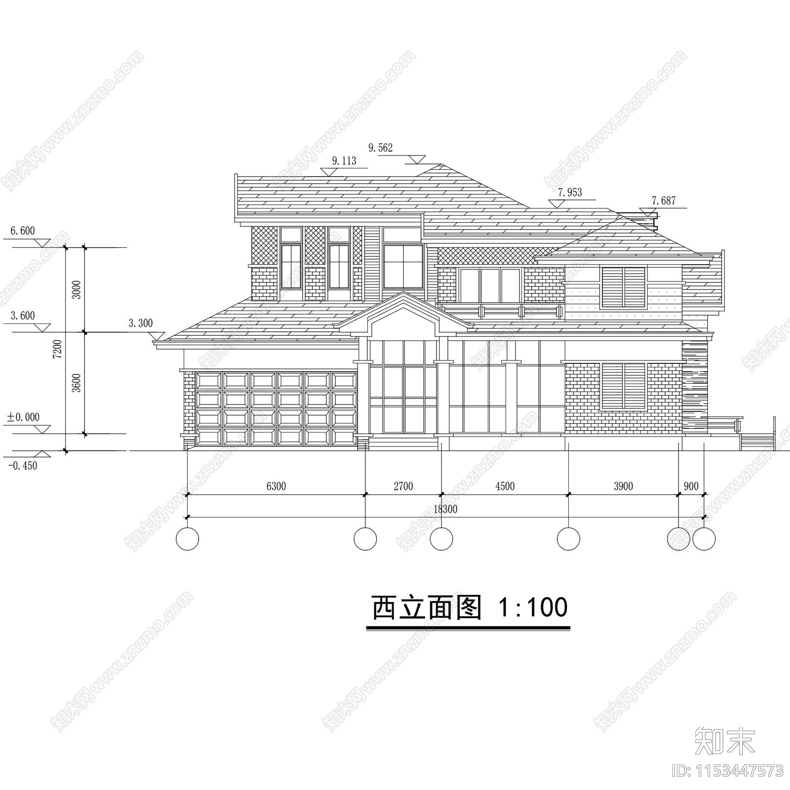 自建房建筑cad施工图下载【ID:1153447573】