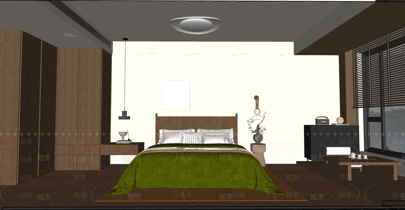 白色浮雕装饰画挂画SU模型下载【ID:1227357523】