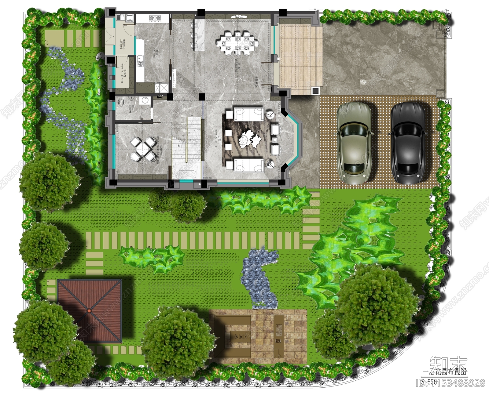 碧桂园别墅空间设计cad施工图下载【ID:1153488928】