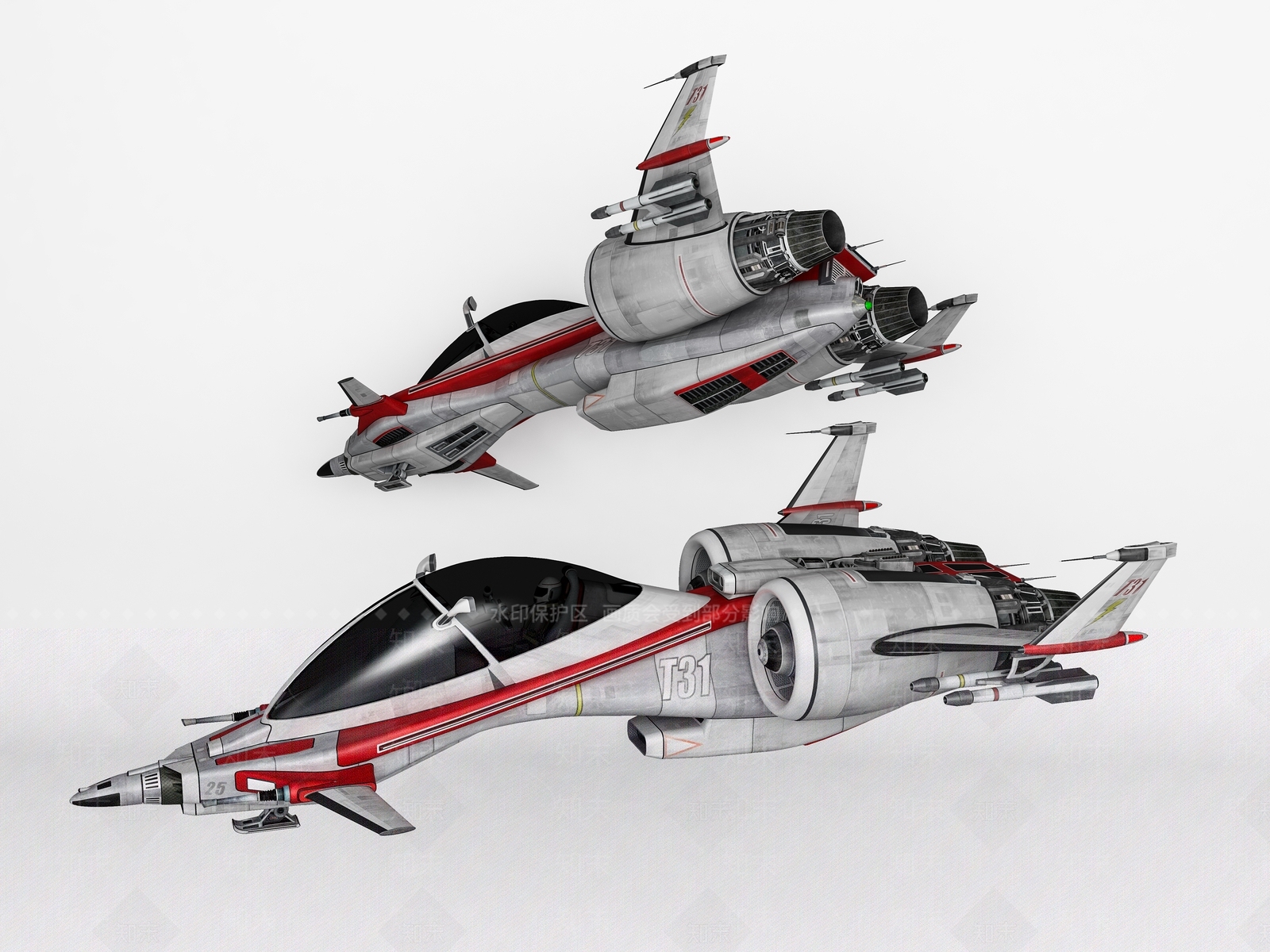 宇宙飞船3D模型下载【ID:1153459121】