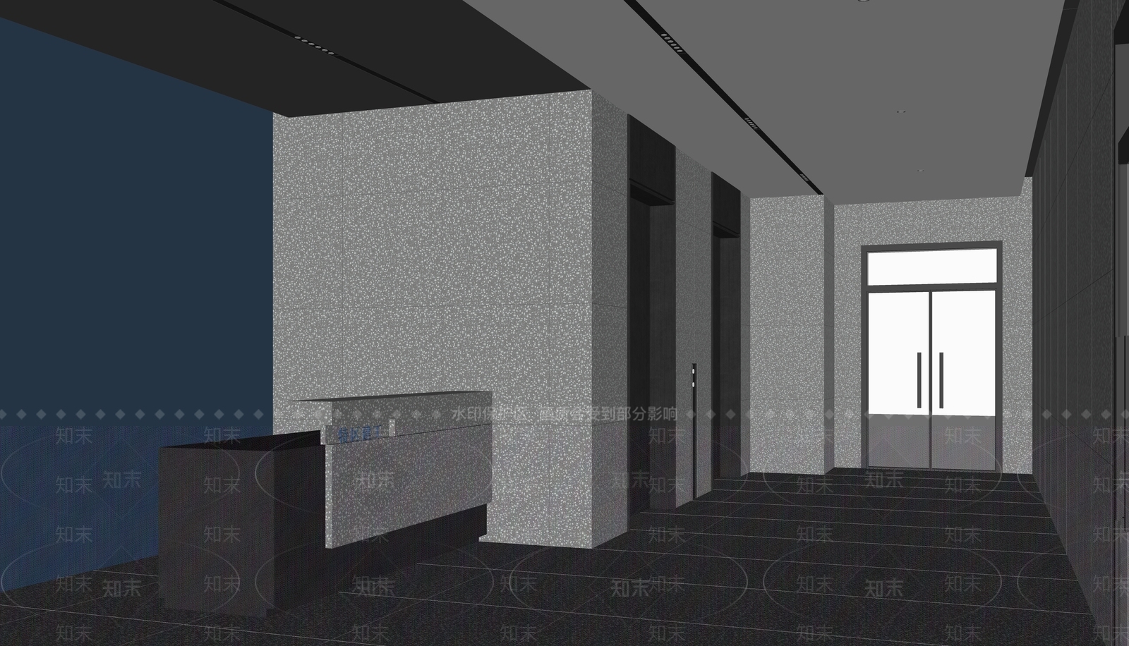 现代公司大堂SU模型下载【ID:1153463942】