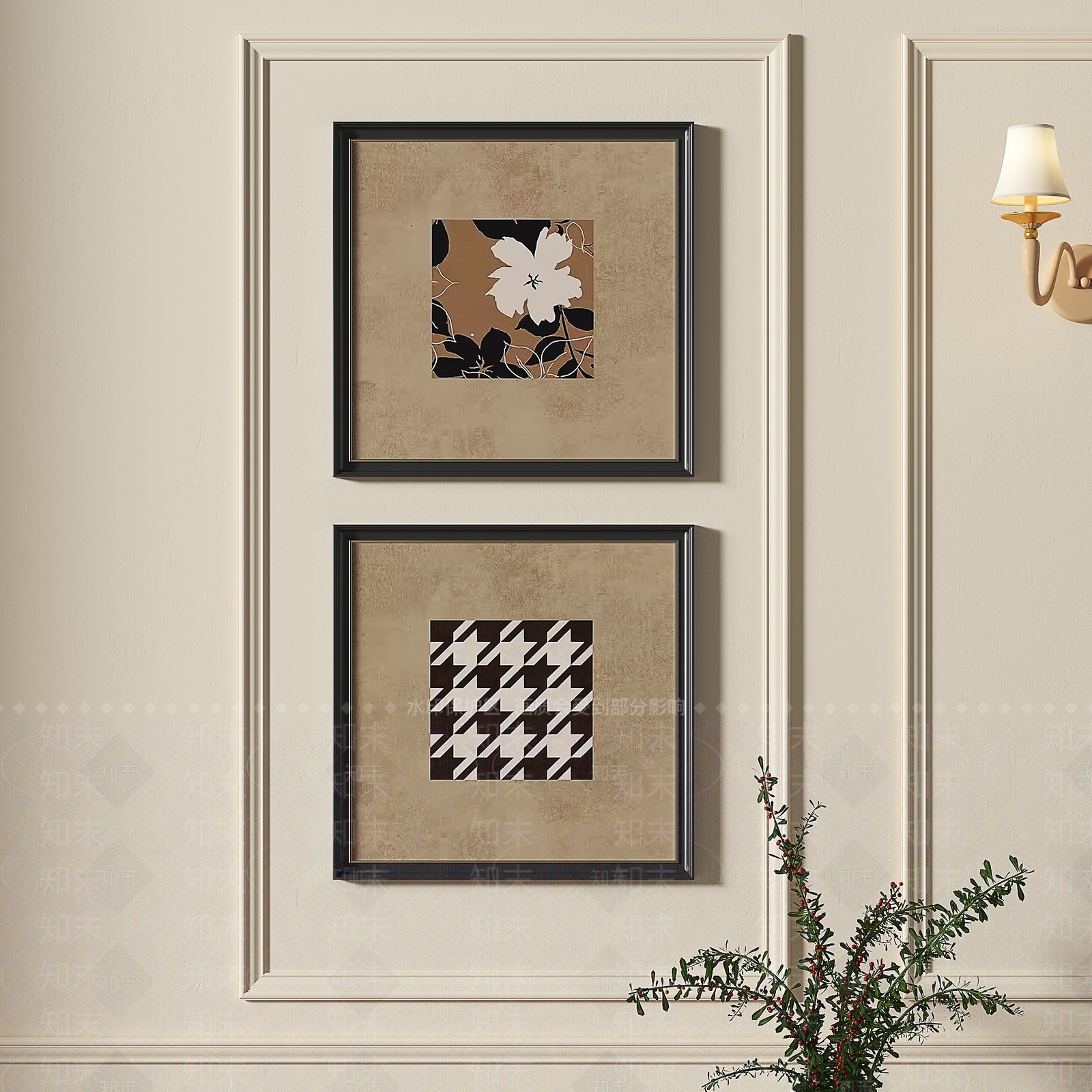 法式中古装饰画3D模型下载【ID:1153478901】_知末3d模型网