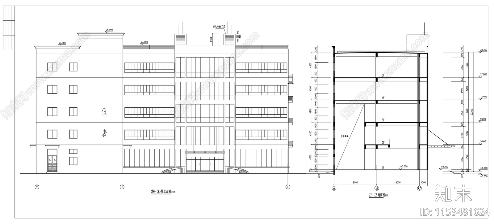 电气仪表厂房建筑cad施工图下载【ID:1153481624】