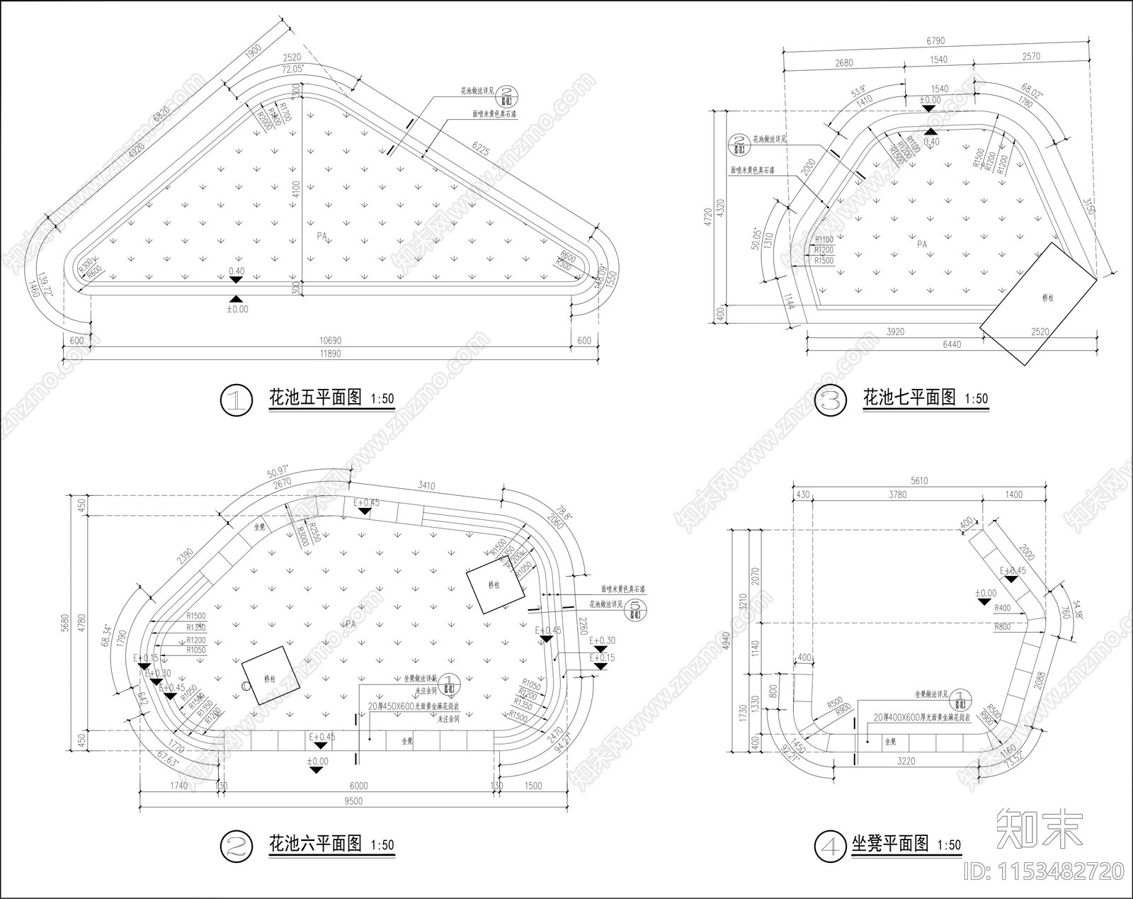 某城市街角公园景观cad施工图下载【ID:1153482720】