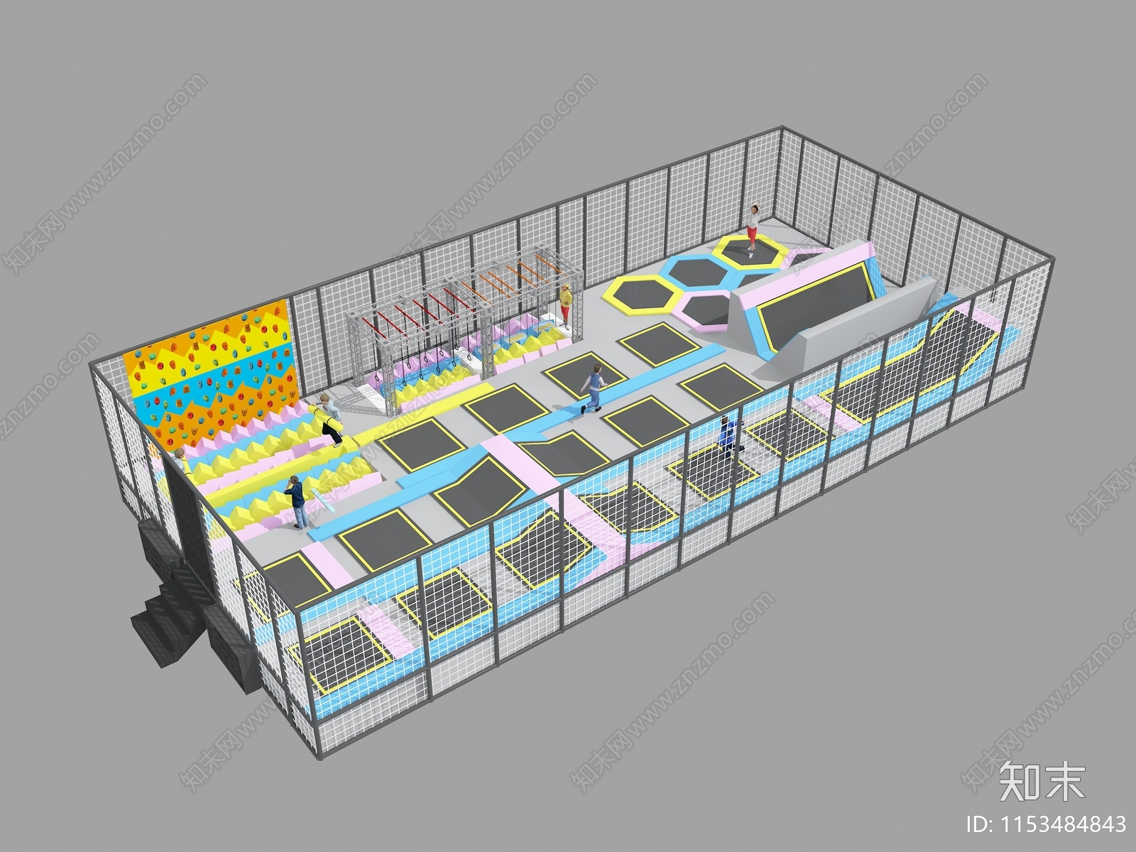 现代游乐设施3D模型下载【ID:1153484843】