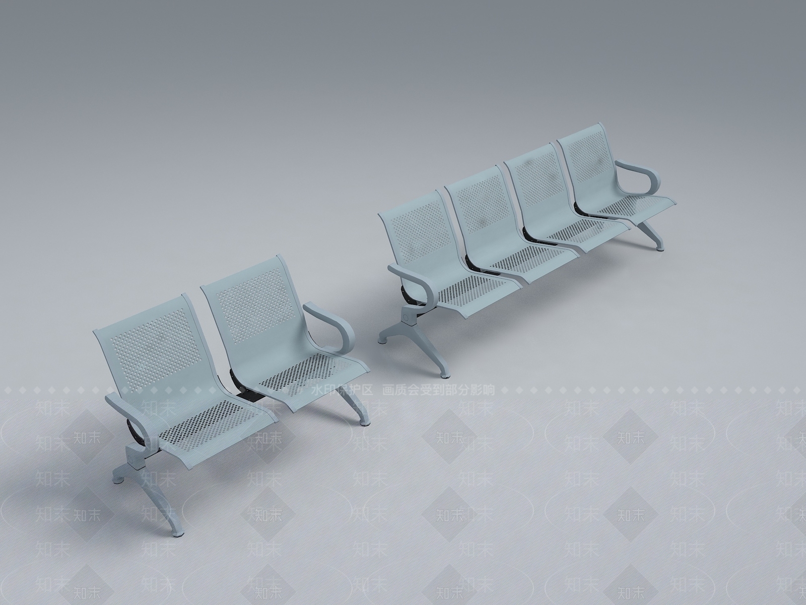 现代公共座椅3D模型下载【ID:1153492018】