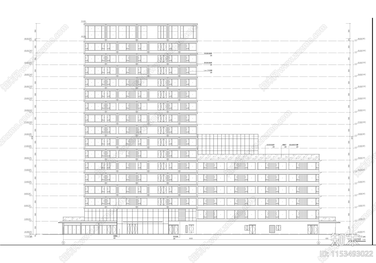 高层未来社区建筑cad施工图下载【ID:1153493022】