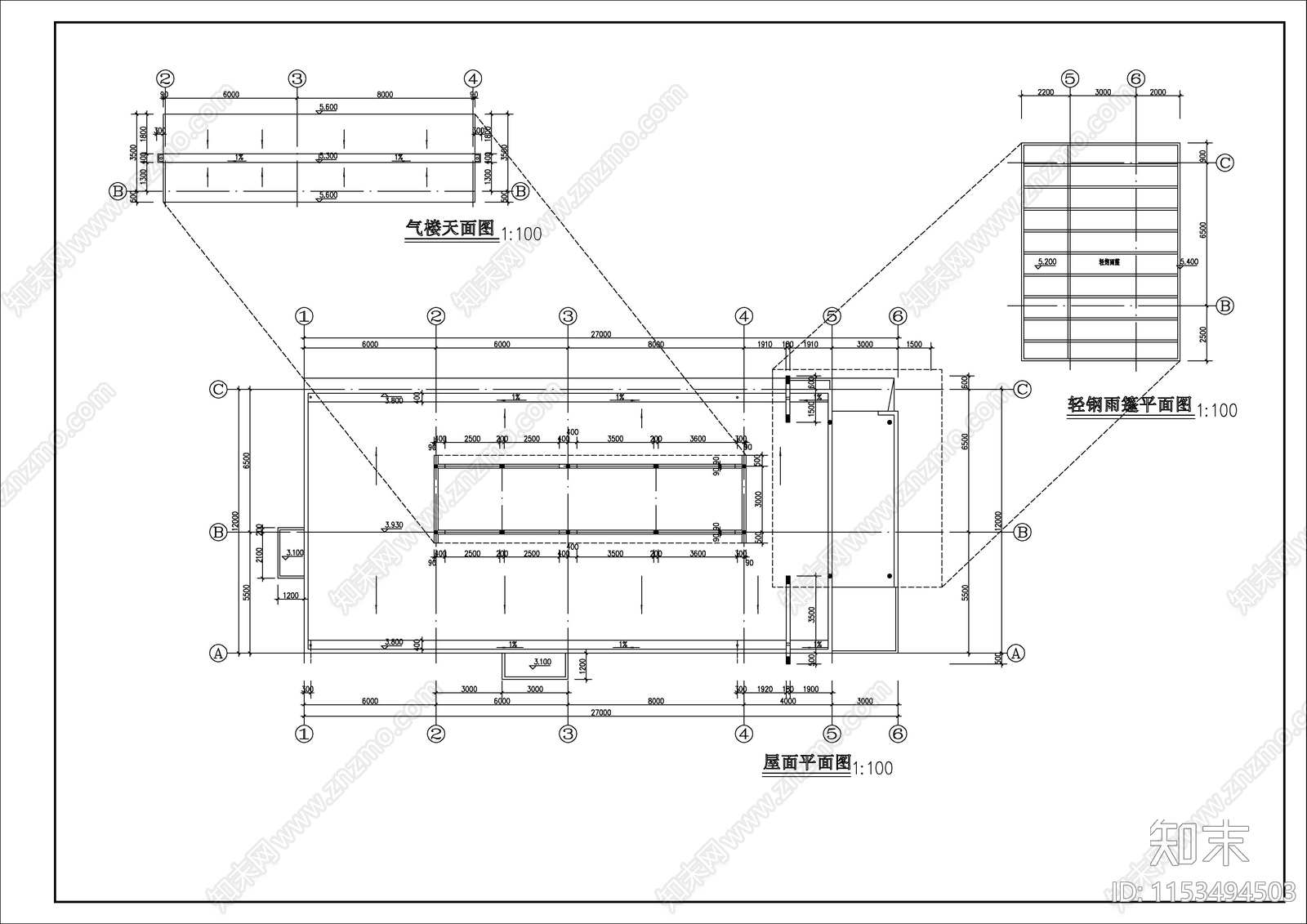 物理实验室建筑cad施工图下载【ID:1153494503】