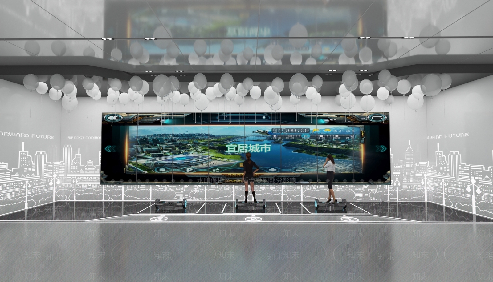 现代科技展馆3D模型下载【ID:1153497781】