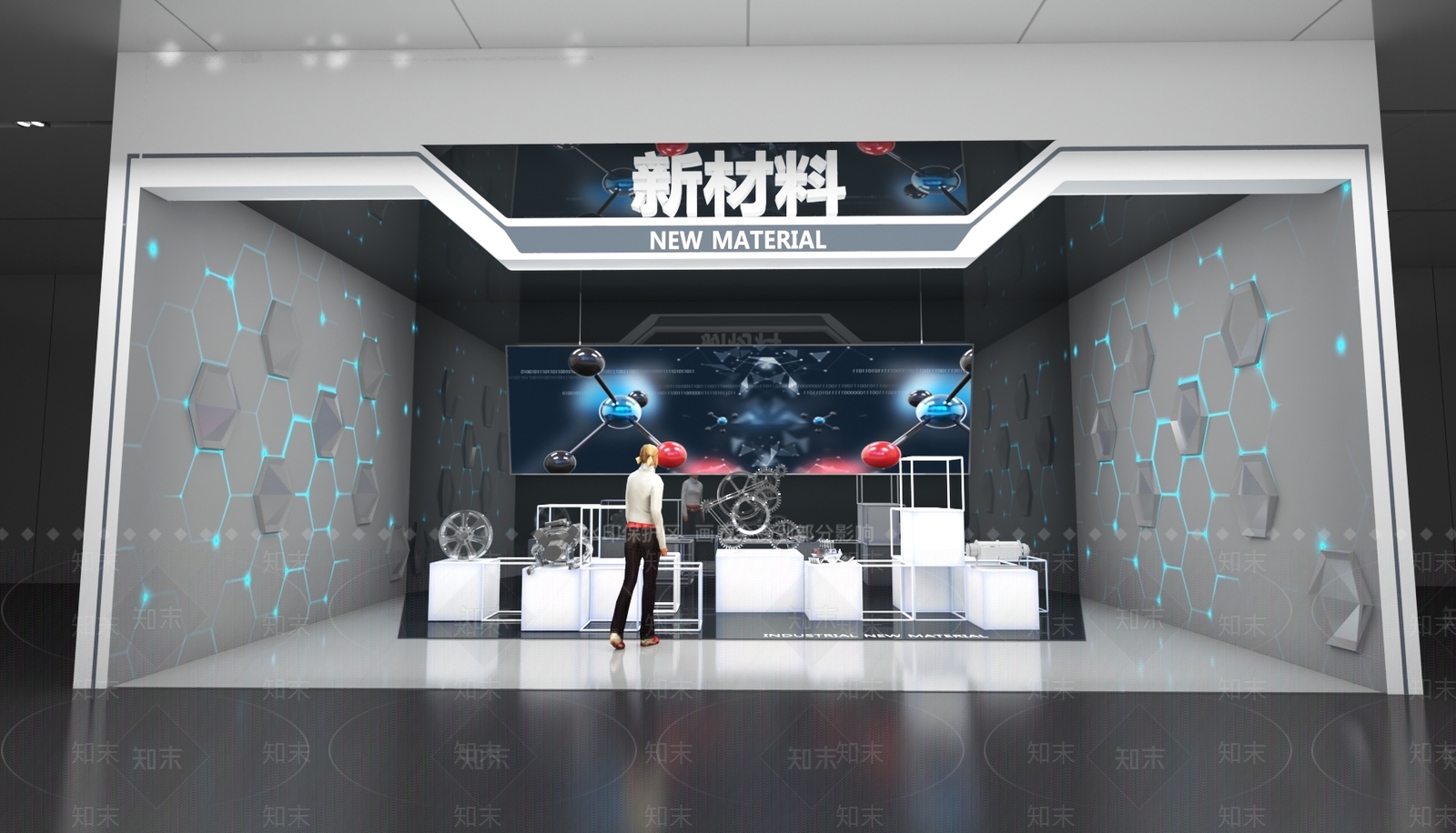 现代科技展馆3D模型下载【ID:1153497910】