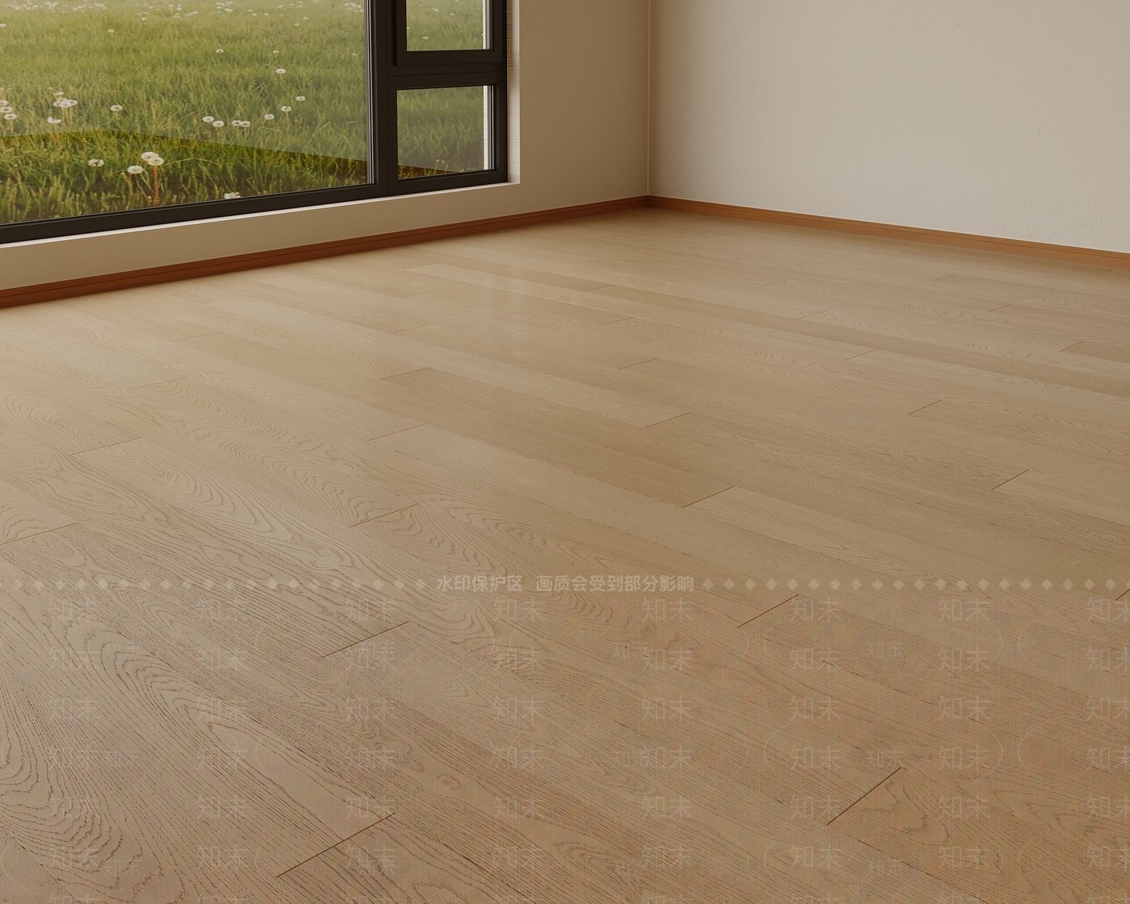 现代胡桃木地板SU模型下载【ID:1153501341】