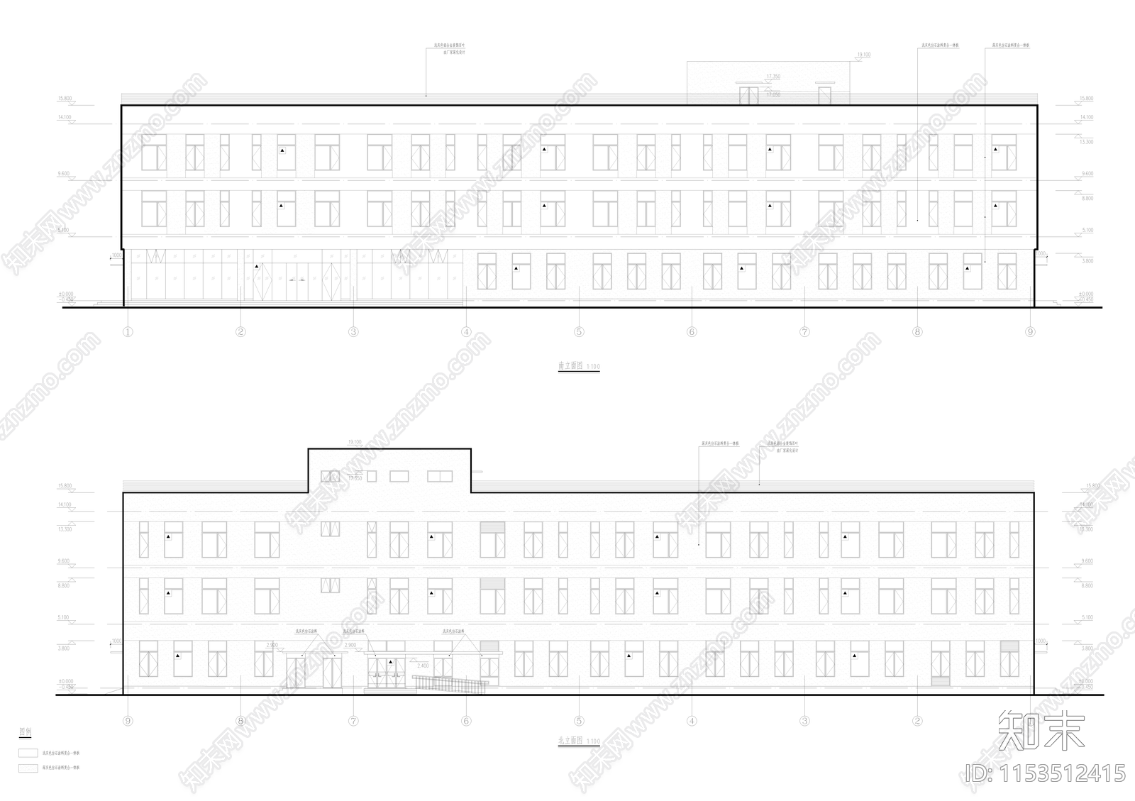 储能电池厂甲类建筑cad施工图下载【ID:1153512415】