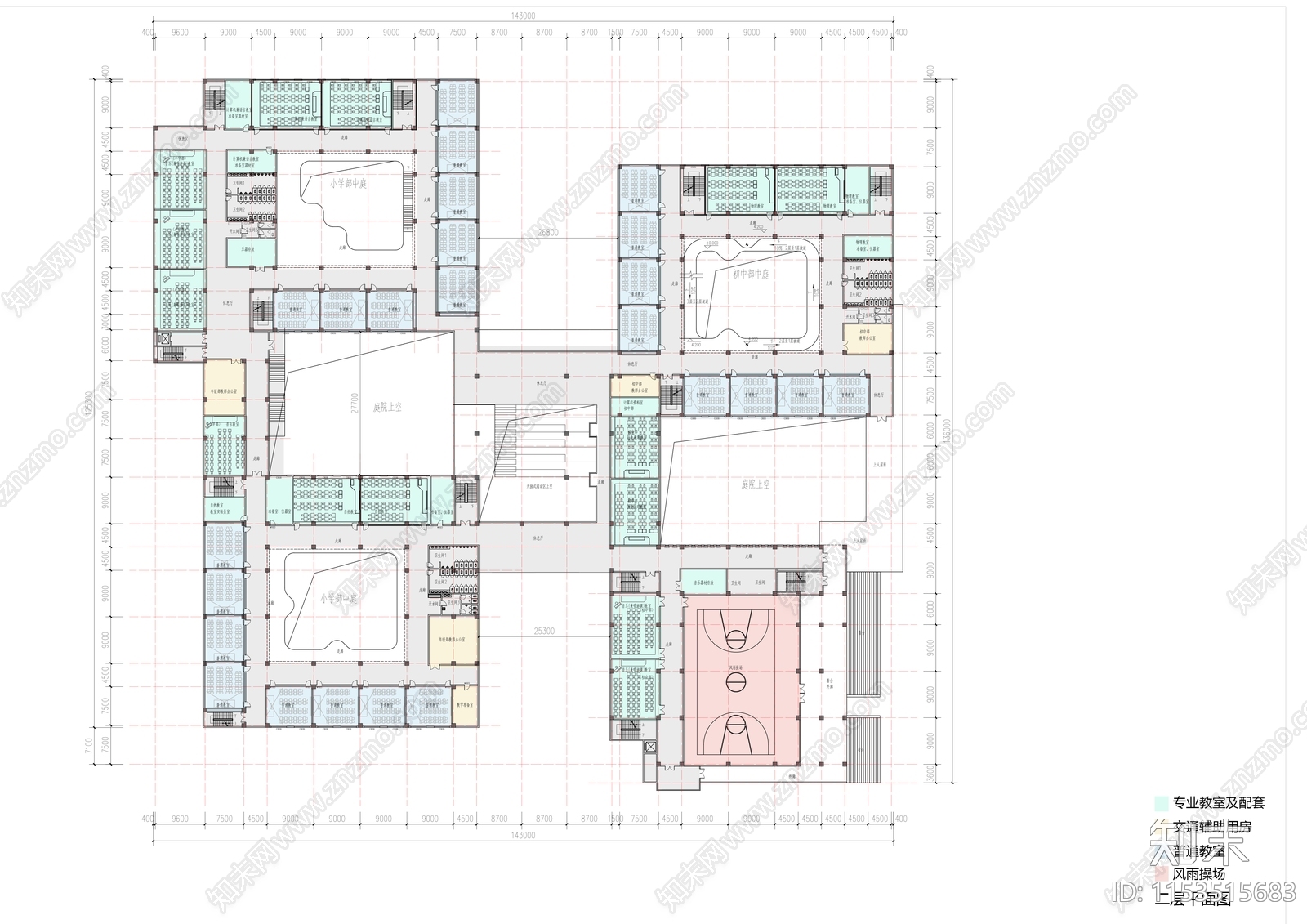 学校cad施工图下载【ID:1153515683】