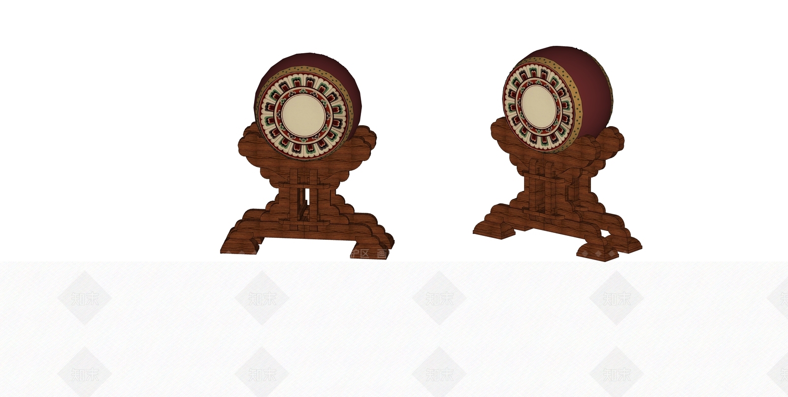 现代大鼓SU模型下载【ID:1153519112】