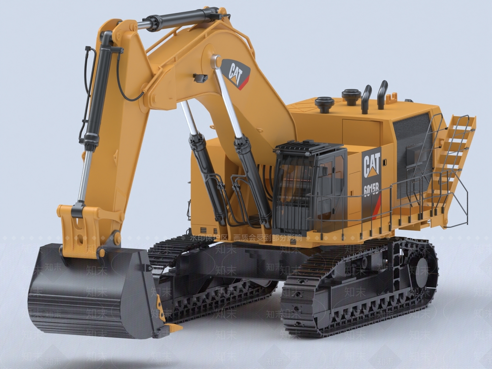 挖掘机3D模型下载【ID:1153519789】