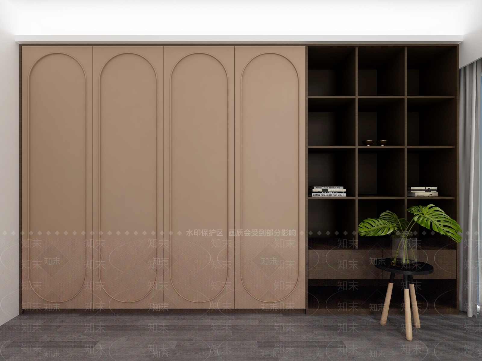 现代衣柜定制3D模型下载【ID:1153522143】