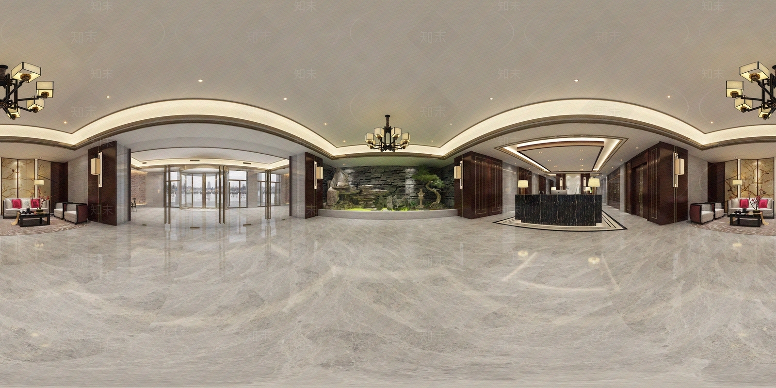 hdr酒店大堂贴图下载【ID:1153527248】