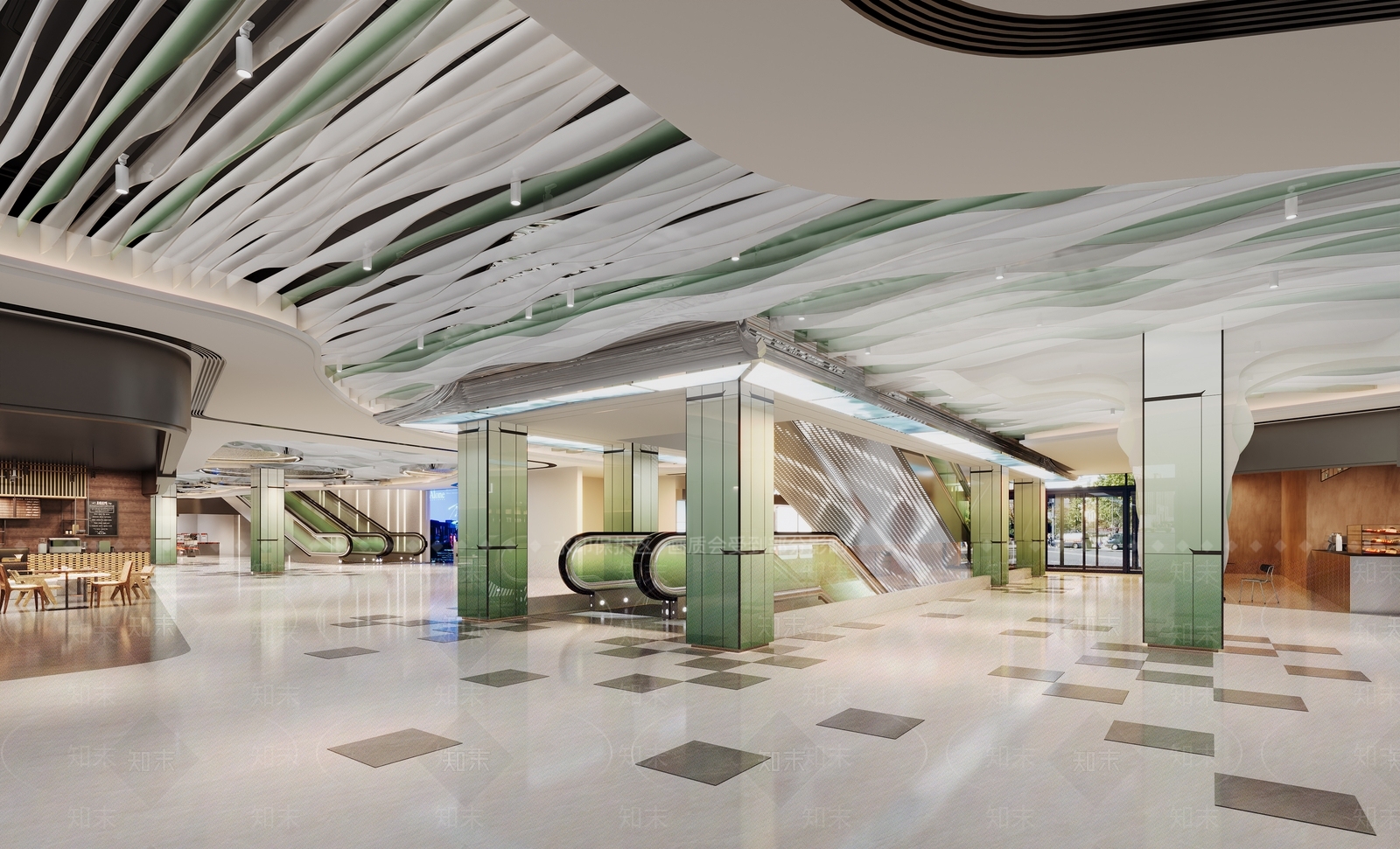 现代商场大厅3D模型下载【ID:1153529479】