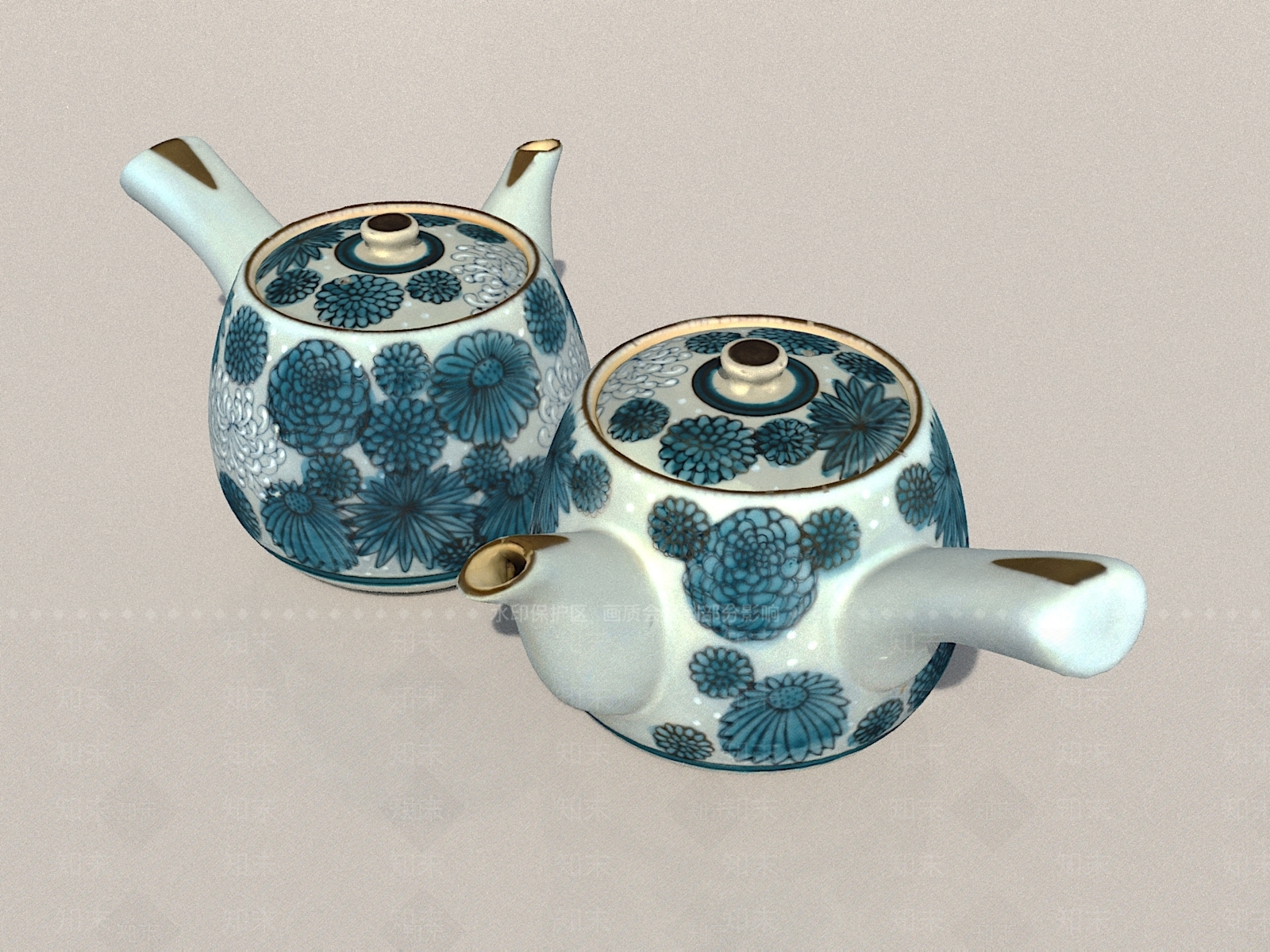 新中式茶具3D模型下载【ID:1153533264】