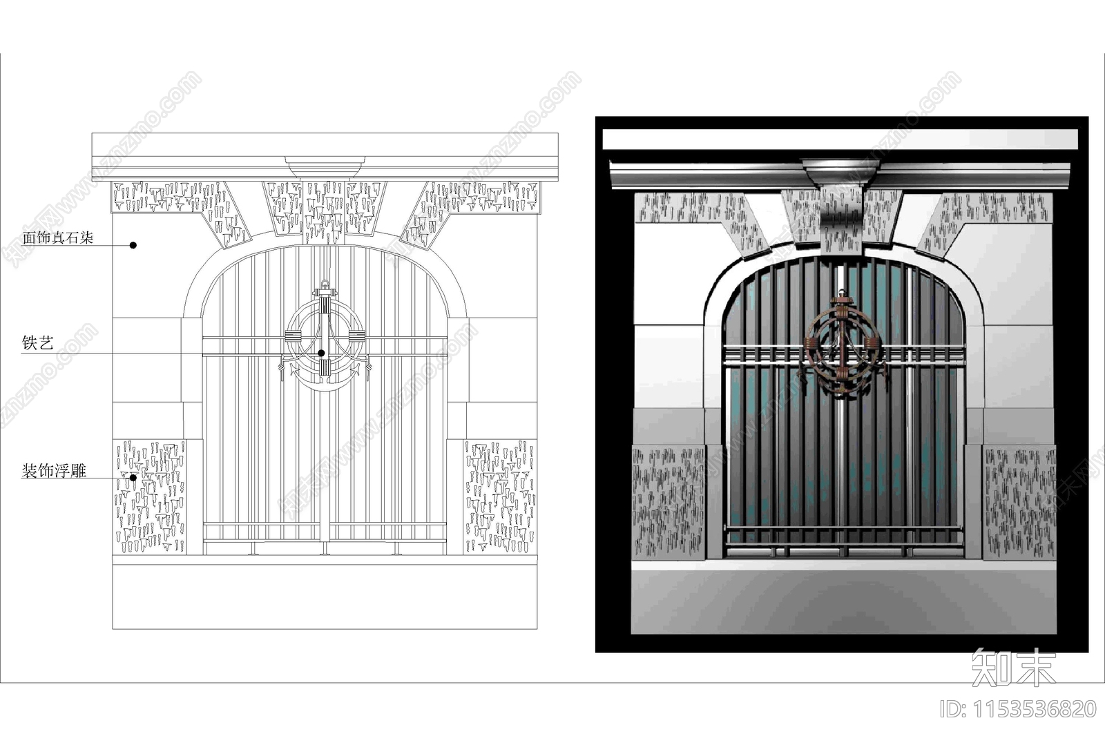 欧式欧洲建筑门窗cad施工图下载【ID:1153536820】