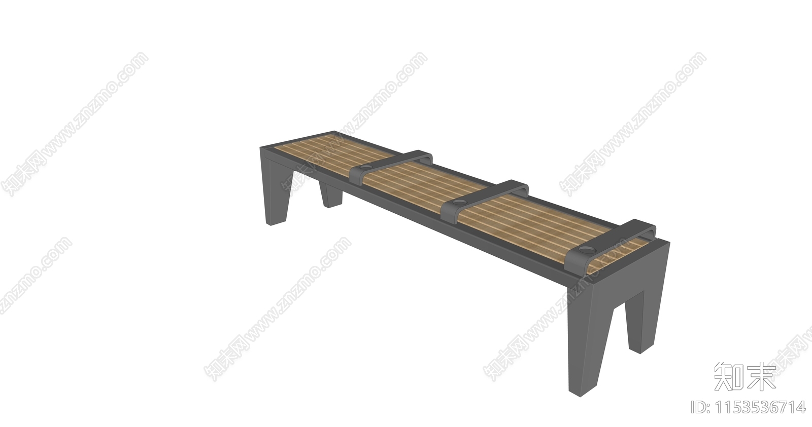 现代景观长条座凳SU模型下载【ID:1153536714】