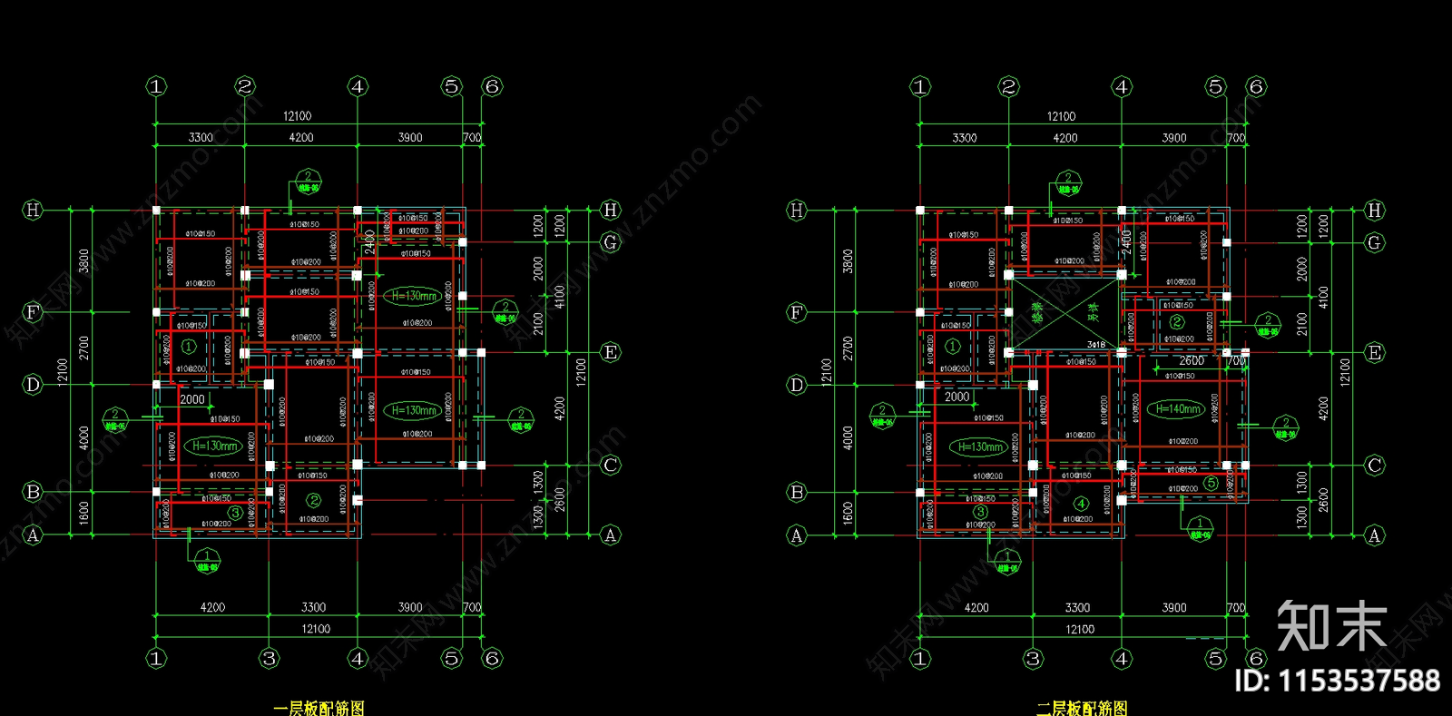 农村自建房带阁楼建筑cad施工图下载【ID:1153537588】