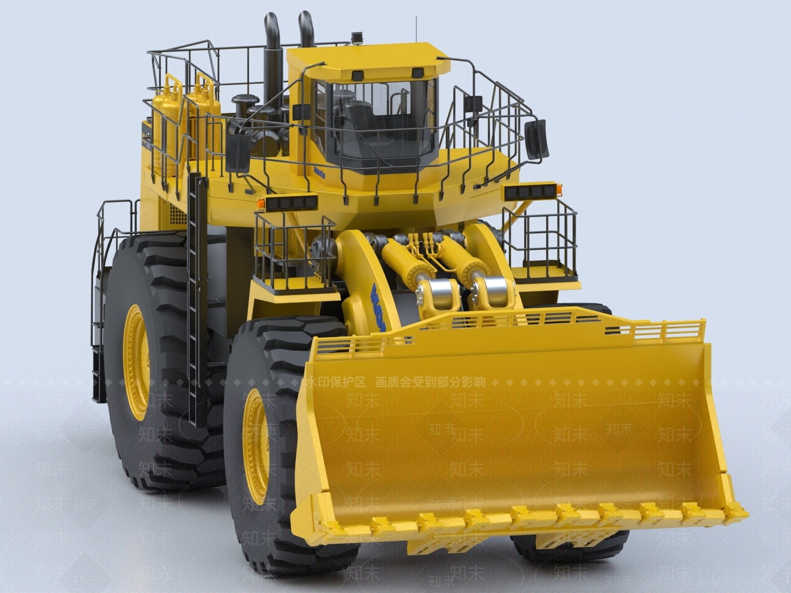 挖掘机3D模型下载【ID:1153538670】