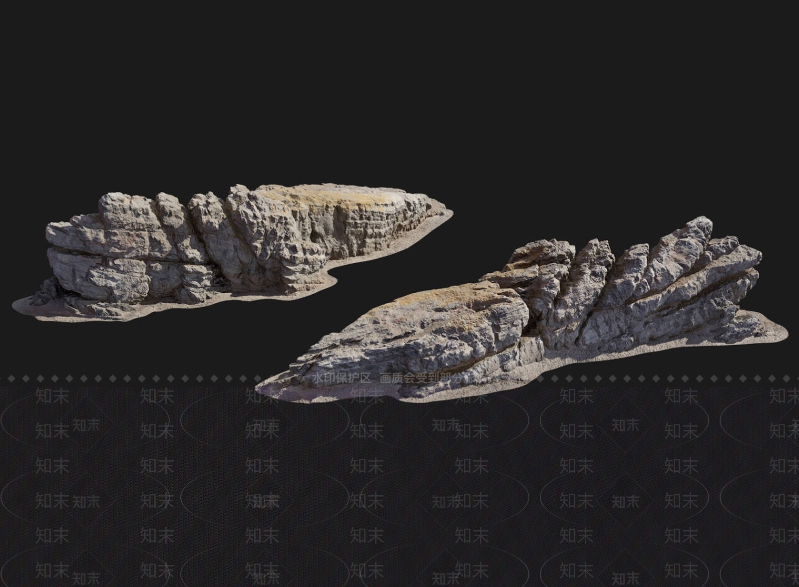 现代石头3D模型下载【ID:1153539974】