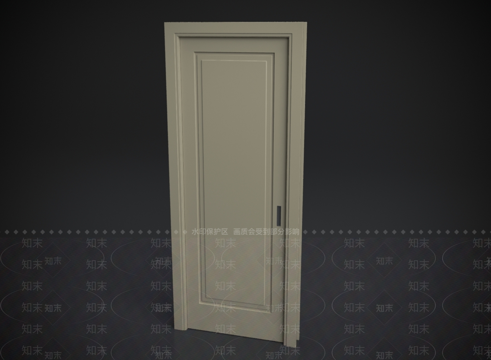 现代单开门3D模型下载【ID:1153541908】