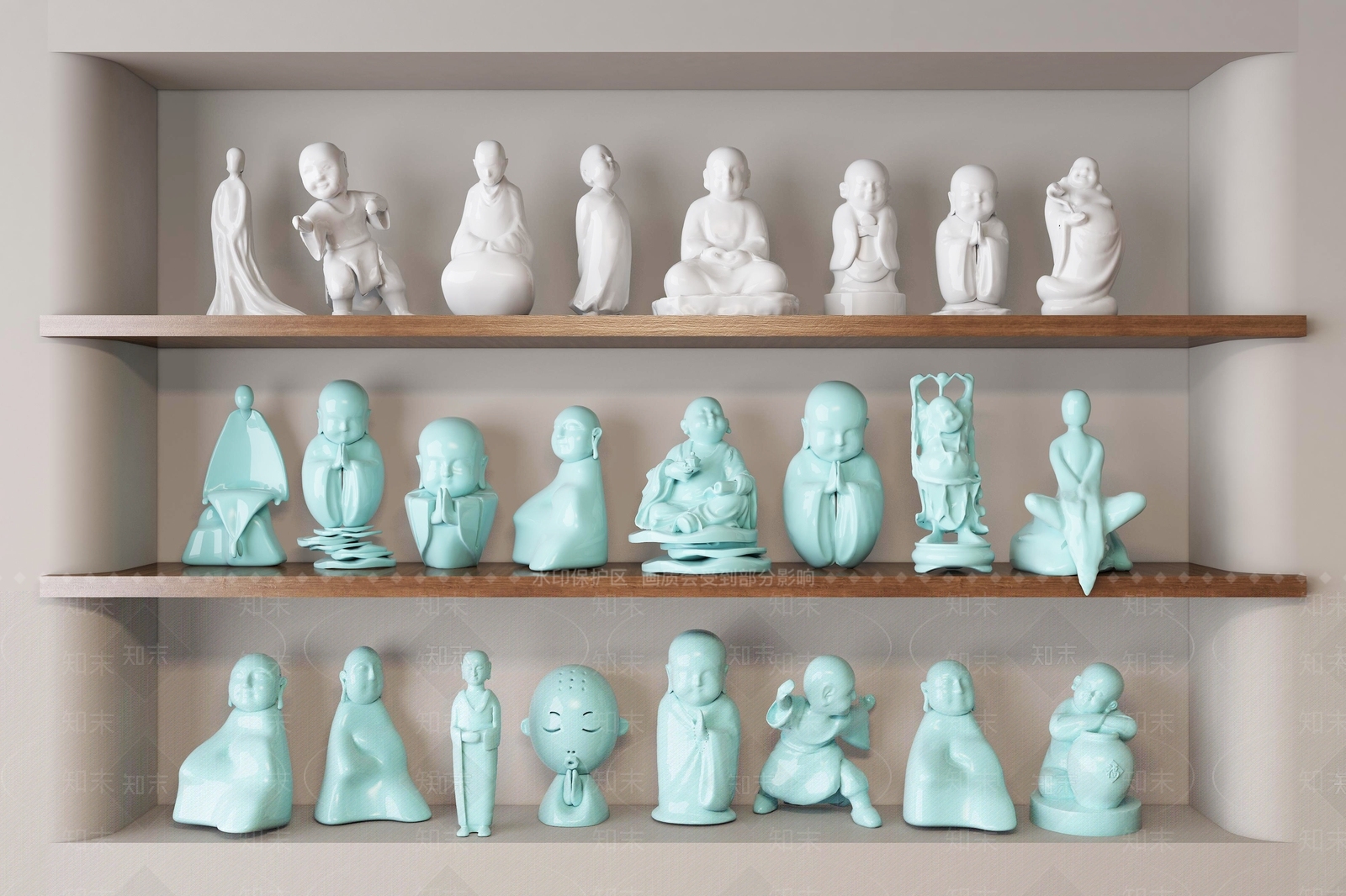 中式佛像3D模型下载【ID:1153553687】