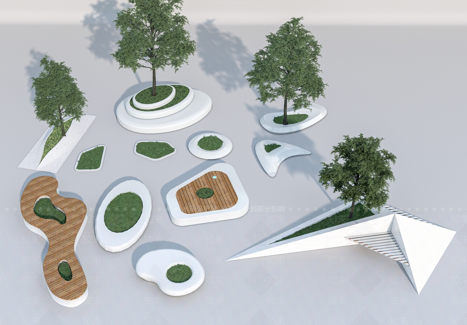 景观树池3D模型下载【ID:1153557052】