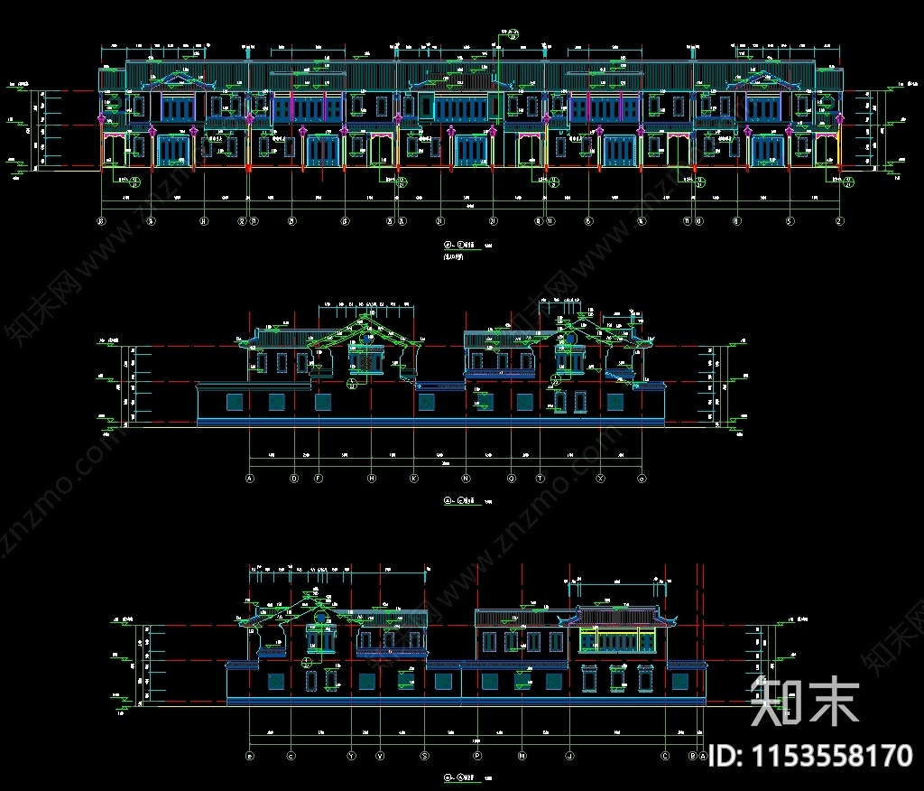 商业街古建cad施工图下载【ID:1153558170】