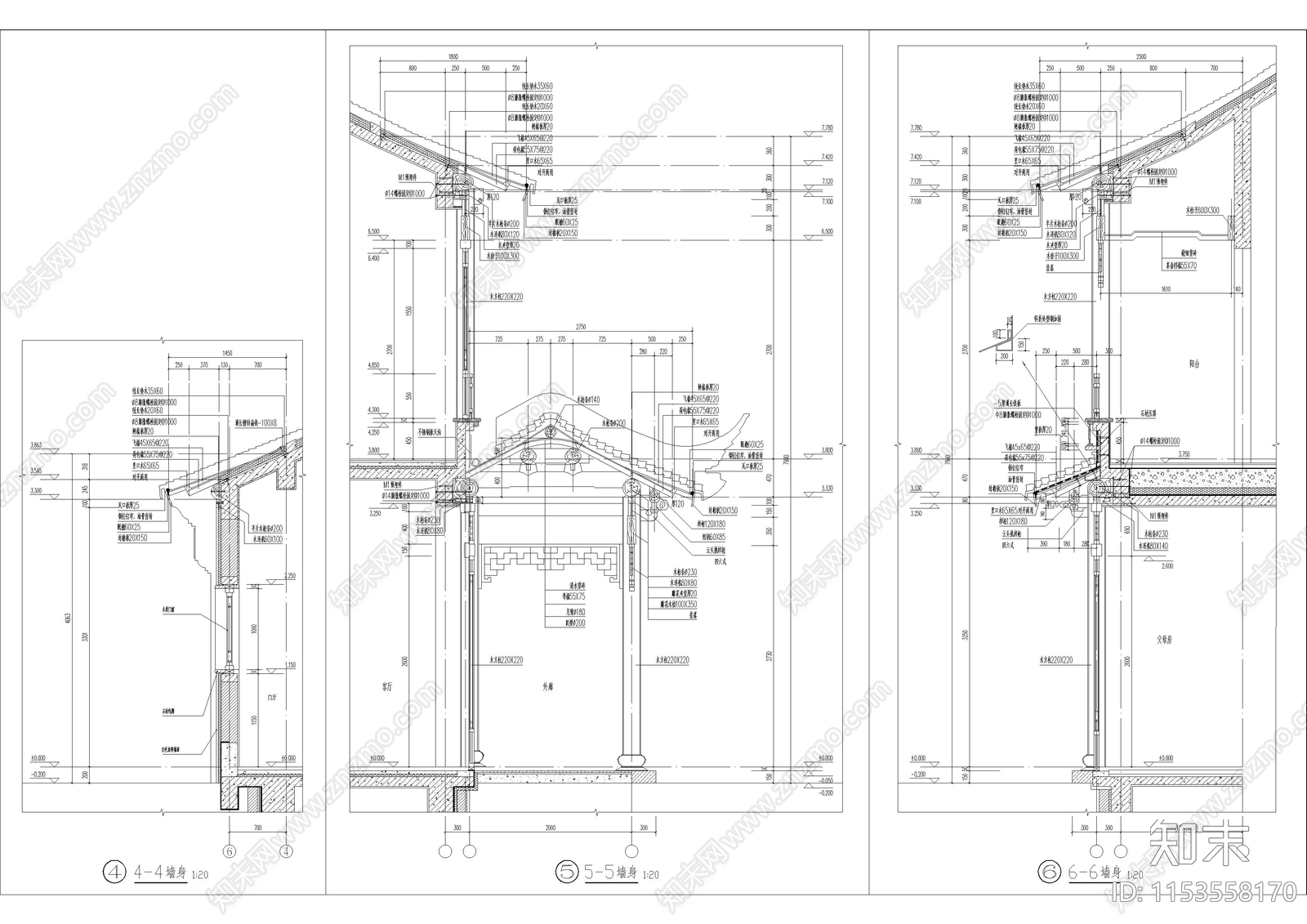 商业街古建cad施工图下载【ID:1153558170】