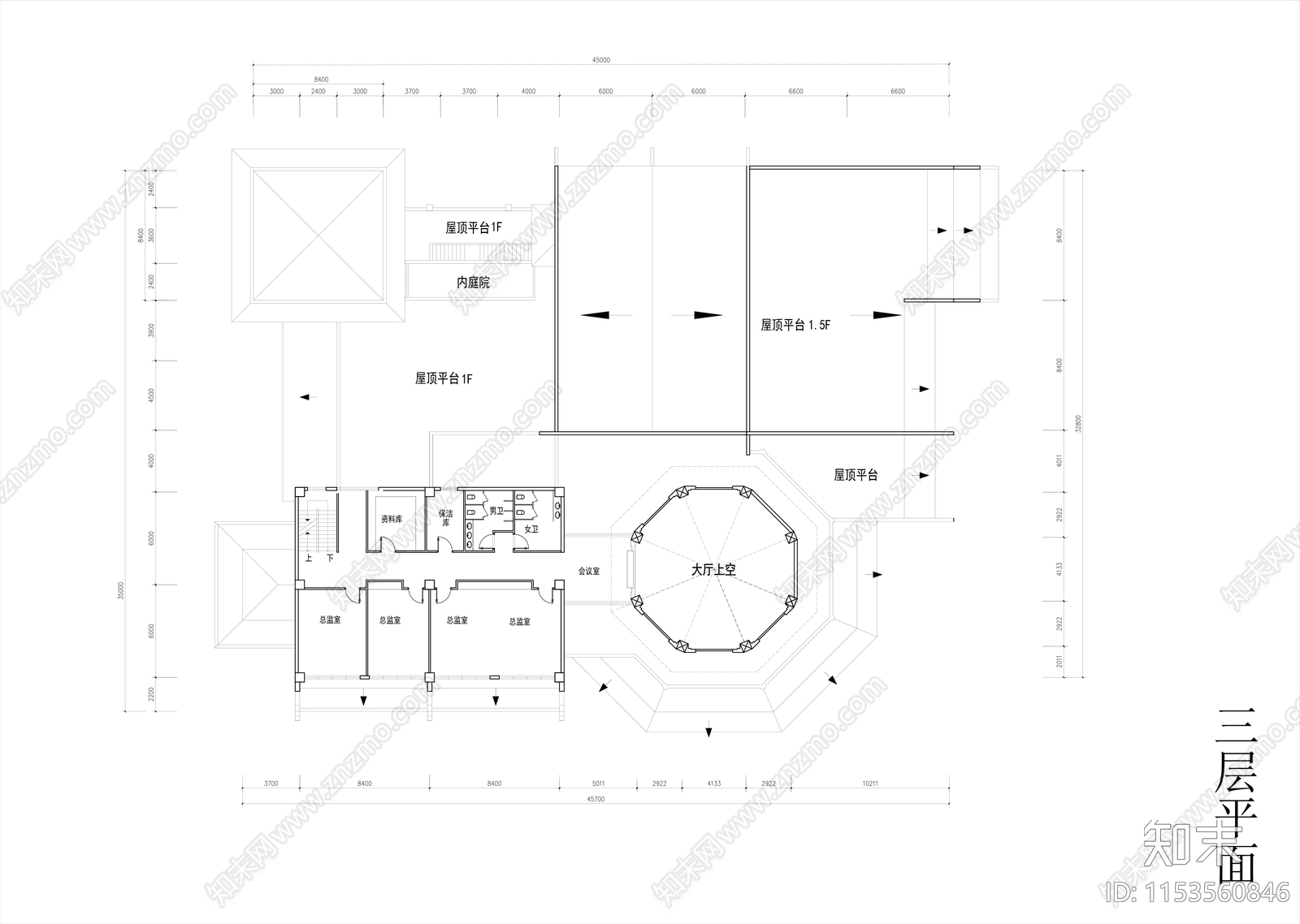 售楼处室内cad施工图下载【ID:1153560846】